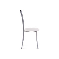 Стул Woodville Grigori на металлокаркасе, белый полимер/светлый мусс 453987