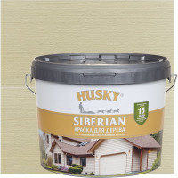 Акриловая краска для дерева HUSKY SIBERIAN слоновая кость RAL 1014, 9 л 31936