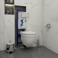 Клавиша смыва Teymi Aina двойной смыв, хром глянец T70012CH ЦБ-00266817