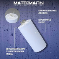 Конденсатор TDM ELECTRIC ДПС 450В, 100мкФ, 5проц, плоский разъем, SQ0739-0036