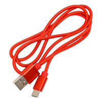 Кабель ENERGY ET-26 USB/Type-C, красный 104106