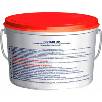 Полиуретановый герметик Рустил 2к, 12,5 кг, серый 61458331