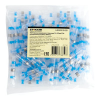 Термоусаживаемая ГСИ STEKKER Ld302-15-25 с припоем 1,5-2,5 мм 27a, прозрачный/голубой, 100шт в упак, 49158