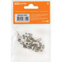 Плоская клемма гнездо TDM ELECTRIC РП-м 1.5-(4,8) плоский (мама) 1-1.5 кв. мм, 20 шт. SQ0546-0402