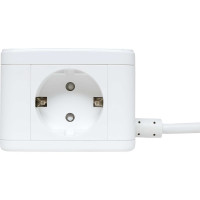 Удлинитель EKF "Куб" 2 гнезда 3USB 2,4А+зарядное устройство 1,3 метра 1мм2 UBA-CUB-3-WC