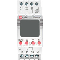 Электронный двухканальный таймер EKF ТЭ-80 24-230В te-80-24-2