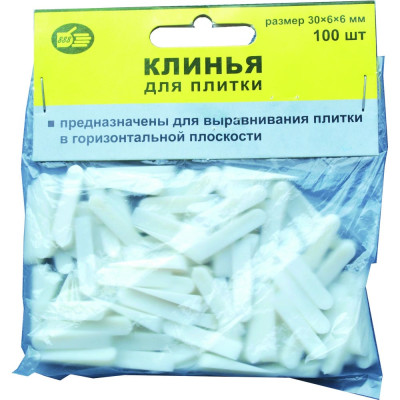 888 Клинья д/плитки 30x6х6 (100шт) 3980706