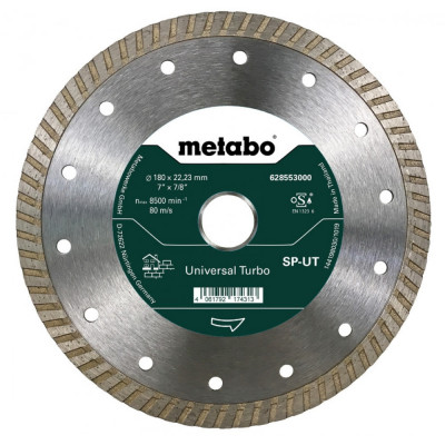 Сплошной универсальный круг алмазный Metabo Turbo 628553000