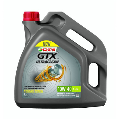 Синтетическое моторное масло Castrol GTX ULTRACLEAN 10W40 A3/B4 15A4E0