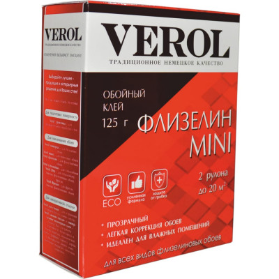 Verol Обойный клей ФЛИЗЕЛИН MINI 125гр 144