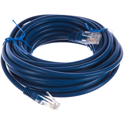 Cablexpert Патч-корд UTP кат.5e, 7.5м, литой, многожильный синий PP12-7.5M/B