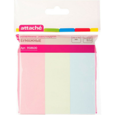Бумажные клейкие закладки Attache 958600