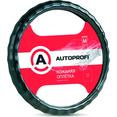 Оплетка руля AUTOPROFI AP-265 BK L