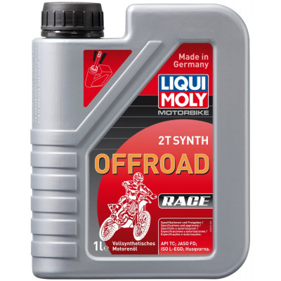 Синтетическое моторное масло 4T для двухтактных двигателей LIQUI MOLY Motorbike 2T Synth Offroad Race 1л 3063