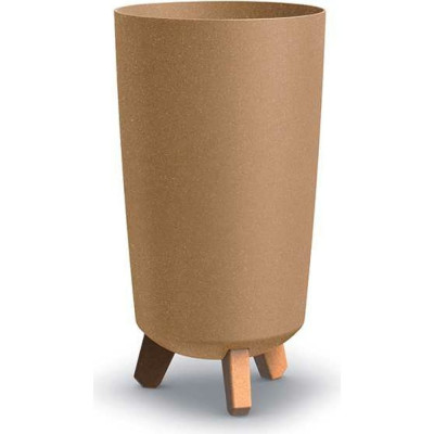 Prosperplast DGTL200W-4665W Ваза-кашпо на ножках GRACIA TUBUS SLIM ECO WOOD d19,5, h36,5см коричневый 067629