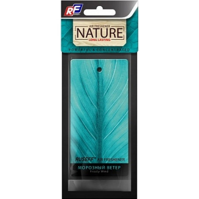 Подвесной картонный ароматизатор RUSEFF NATURE LINE Frosty Wind 27542N