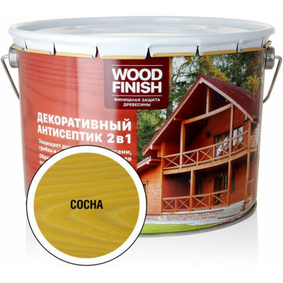 Декоративный антисептик для дерева ЗАО Декарт WOOD FINISH 28485