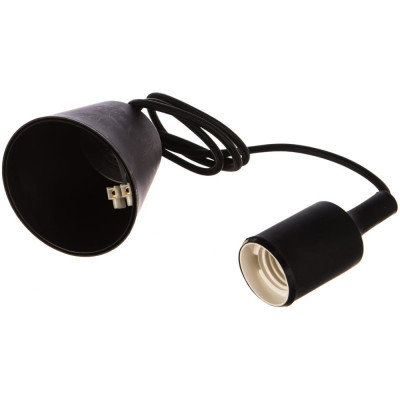 Подвес с патроном Smartbuy E27, 1 м, черный SBE-CLHE27s-b