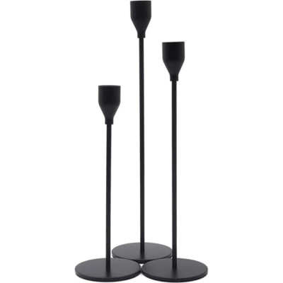 ZDK Подсвечники Homium Collection Trio, набор 3шт, цвет черный candlestickset01