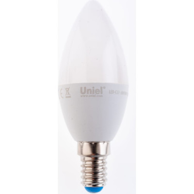 Светодиодная лампа Uniel LED-C37-6W/NW/E14/FR/MB PLM11WH UL-00002374