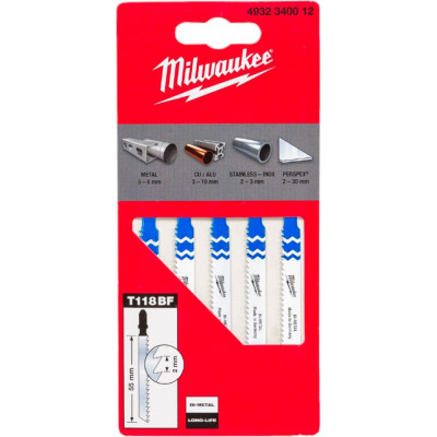 Полотна для лобзика Milwaukee 4932340012