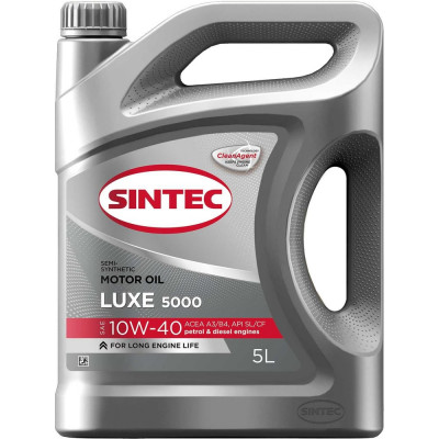 Полусинтетическое масло Sintec SINTEC LUX 10W-40; API SL/CF 600291