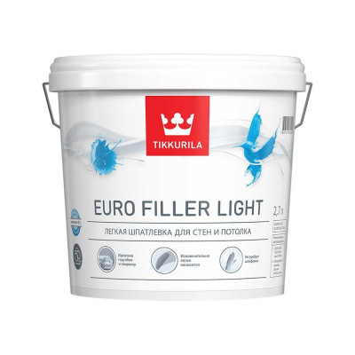 Tikkurila Шпатлевка легкая EURO FILLER LIGHT KTA 2,7л 700009482