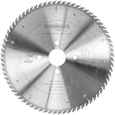 Golden Eagle Пила дисковая HW основная 400x60x4,8/3,5 z72 TR-F HOLZMA GE TL00000054