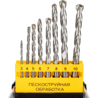 Набор сверл по бетону 8 шт, 3-10 мм Inforce 11-01-902-8