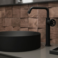 IDDIS Смеситель для настольного умывальника, черный, Grange, GRABLR1i01