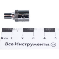 Головка торцевая Е-профиль 1/4" DR (Е4) для гайковертов Ombra 114604