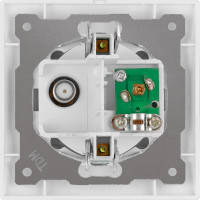 Розетка TV мама + SAT F-разъем, белая 0-2400МГц TDM ELECTRIC Лама SQ1815-0020