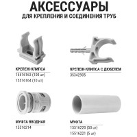 Гофра для кабеля TDM ELECTRIC 25мм ПВХ с зондом 50 метров легкая народная SQ0401-0303