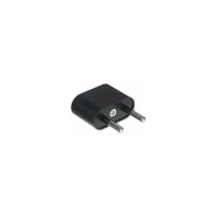 Плоский переходник, тип CEE 7/17 - тип А/F, 10А, макс. 250В, черный TDM ELECTRIC SQ1806-0088