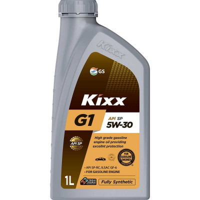 Синтетическое моторное масло KIXX G1 5W-30 API SP 1л L2153AL1E1