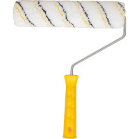 Малярный валик РемоКолор с рукояткой Микрофибра, ось 6мм, D40мм, красная рукоятка, 04-2-625