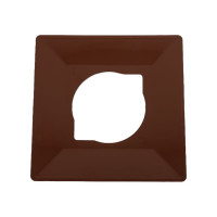 Декоративная рамка Bylectrica накладка под выключатель, ЮЛИГ.735212.410 шоколадный