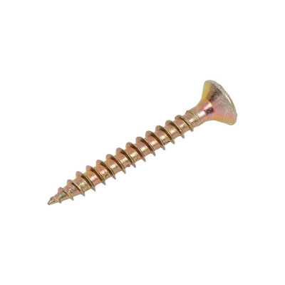 Универсальные шурупы ВИРТУОЗ 4,5х35 мм, потайная головка, желтый цинк 50 шт 27153