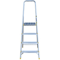 Алюминиевая стремянка Алюмет с анодированным покрытием профессиональная 4 ступени. Серия APA 7004