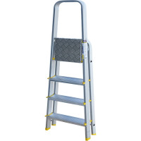Алюминиевая стремянка Алюмет с анодированным покрытием профессиональная 4 ступени. Серия APA 7004
