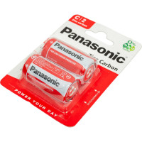 Батарейка Panasonic, R14 Zinc Carbon BL2 167