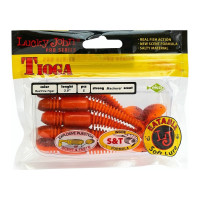 Съедобные искусственные виброхвосты LUCKY JOHN LJ Pro Series TIOGA 3.9in, цвет T48, 5шт. 140104-T48
