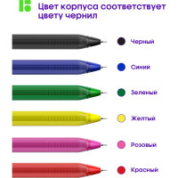 Набор гелевых ручек BERLINGO Triangle Gel 6 шт, 6 цветов, 0,5 мм, корпус ассорти CNg_20206
