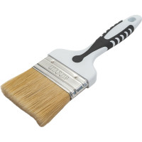 Кисть DECOR Black White универсальная 75х15мм, светлая смешанная щетина, 2К ручка 880-075