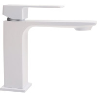 Смеситель для раковины ORANGE Lutz белый M04-021w