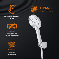 Набор смесителей с душ. гарнитуром ORANGE Лутц, белый M04-311w