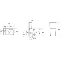 Напольный безободковый унитаз Lavinia Boho Aveo Rimless 3306010R
