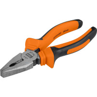 Пассатижи (плоскогубцы) TDM ELECTRIC с двухкомпонентными рукоятками, CR-V сталь, 160 мм, серия "Алмаз" SQ1010-0201