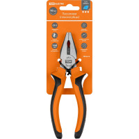 Пассатижи (плоскогубцы) TDM ELECTRIC с двухкомпонентными рукоятками, CR-V сталь, 160 мм, серия "Алмаз" SQ1010-0201