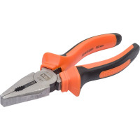 Пассатижи (плоскогубцы) TDM ELECTRIC с двухкомпонентными рукоятками, CR-V сталь, 160 мм, серия "Алмаз" SQ1010-0201